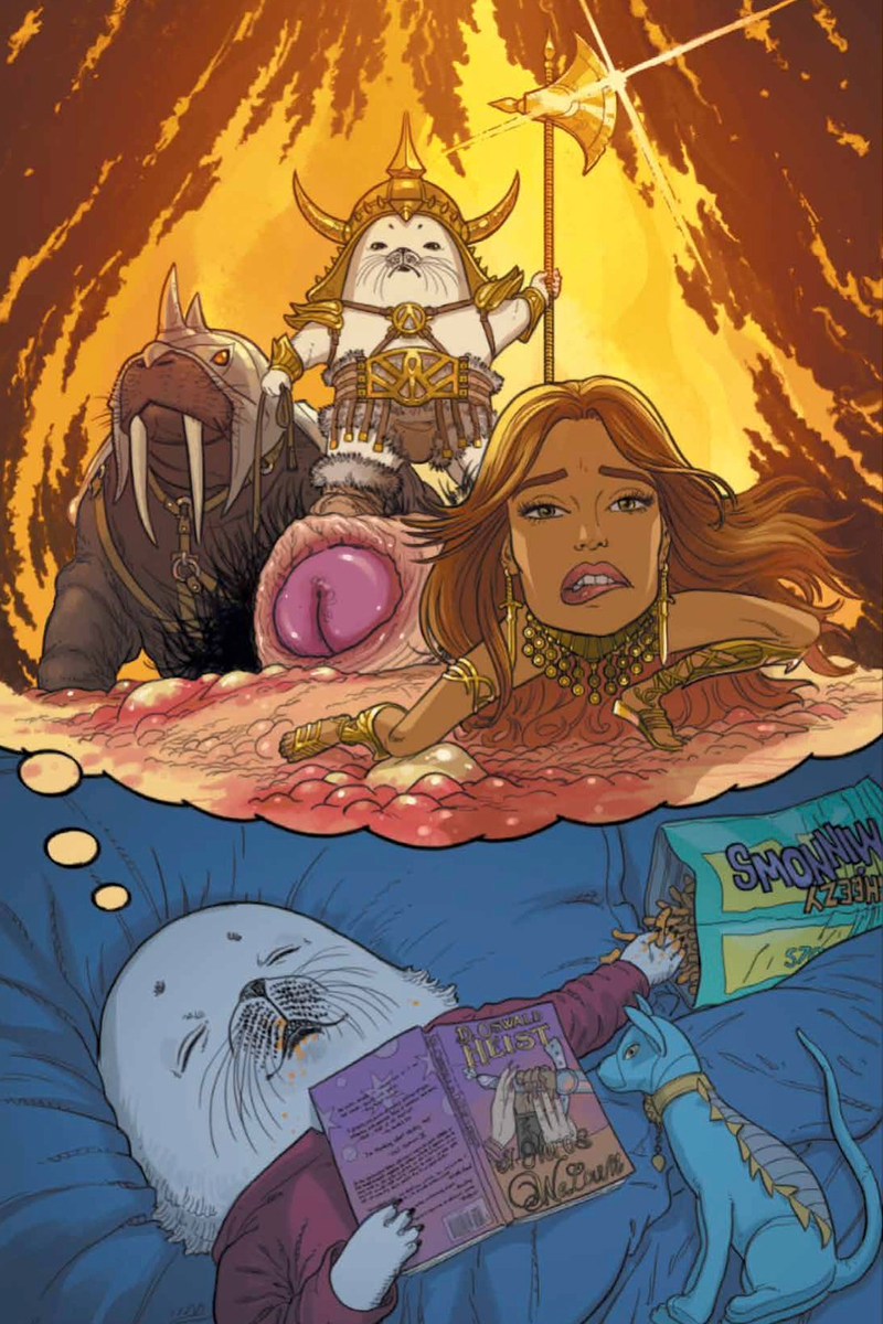 Image: Image Comics; pin-up by Steve Skroce